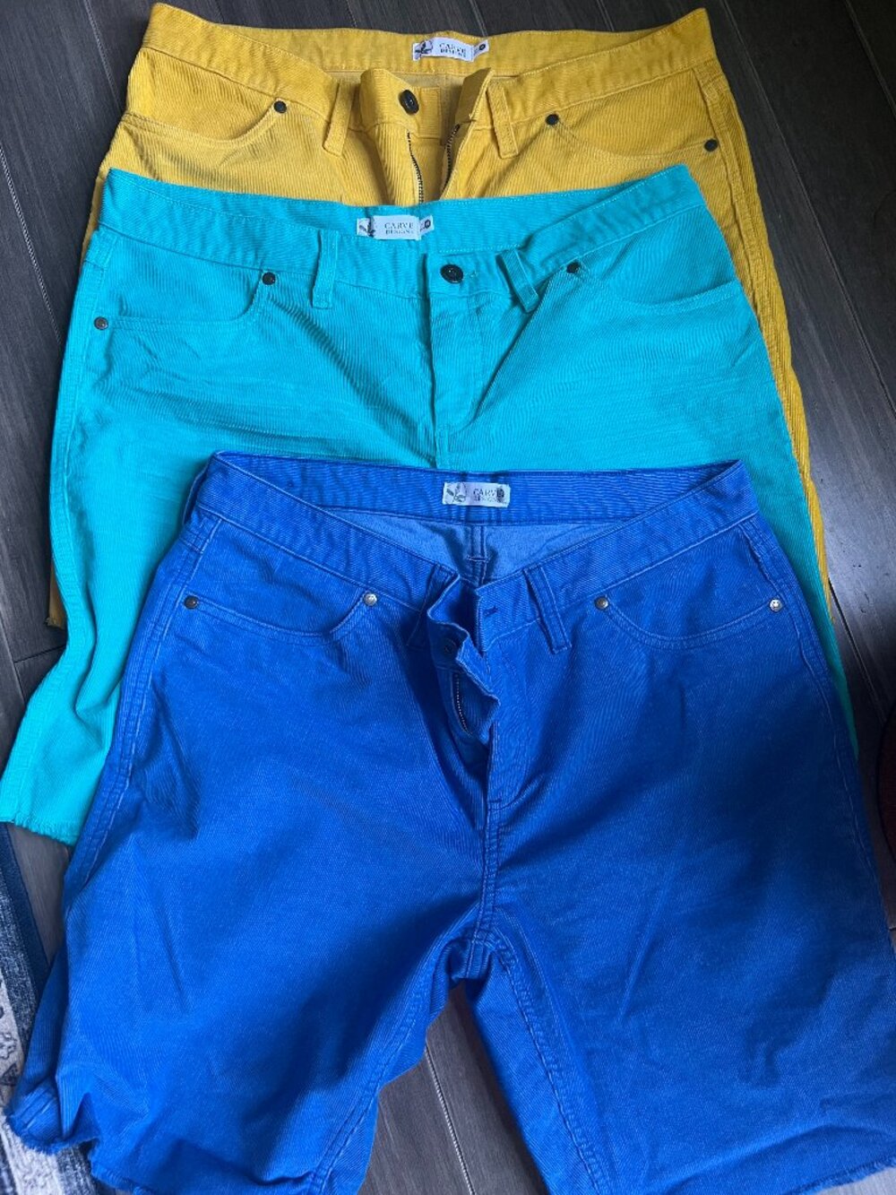 Carve Designs Corduroy shorts 9" inseam